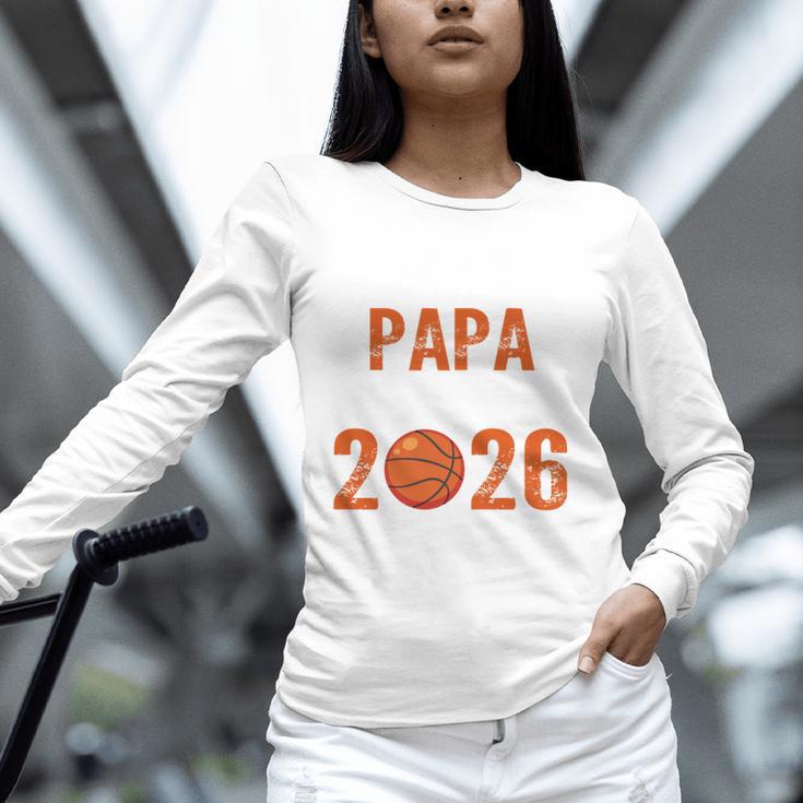 Proud PAPA Of 2026 Senior Basketball Student Graduation Unisex Long Sleeve T-Shirt