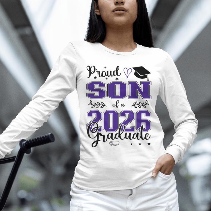 Proud Son Of a Class Of 2026 Graduate For Graduation Unisex Long Sleeve T-Shirt