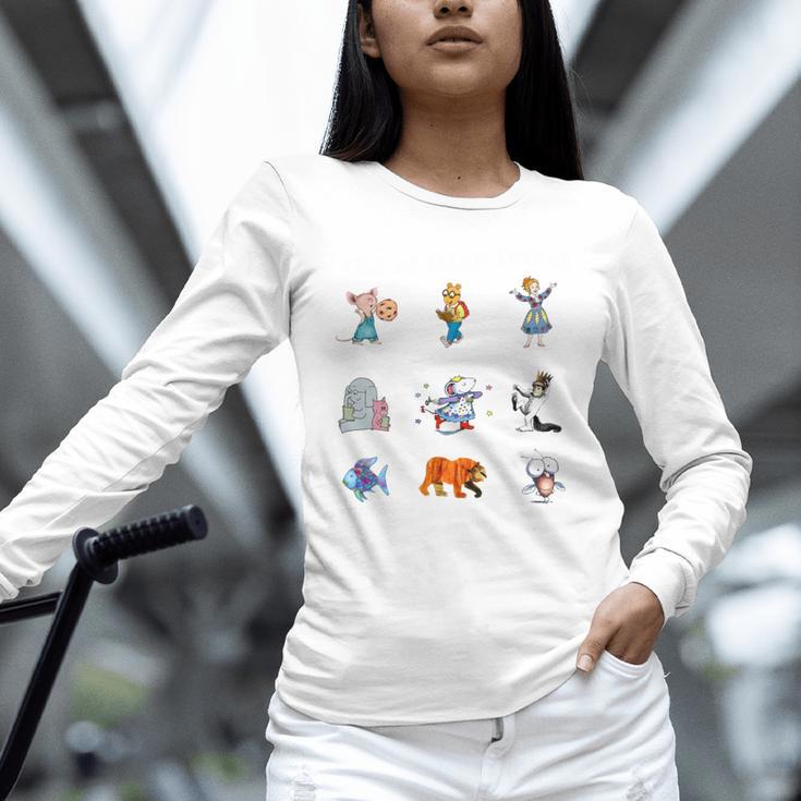 Read Book Characters I Can Do Hard Things Back To School Unisex Long Sleeve T-Shirt Read Book Characters I Can Do Hard Things Back To School Unisex Long Sleeve T-Shirt