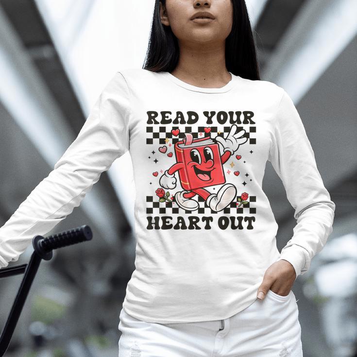 Read Your Heart Out Teacher Valentines Book Lover Unisex Long Sleeve T-Shirt Read Your Heart Out Teacher Valentines Book Lover Unisex Long Sleeve T-Shirt