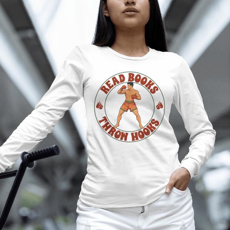 Reading Book Lover Boxer Boxing Lover Read Books Throw Hooks Unisex Long Sleeve T-Shirt Reading Book Lover Boxer Boxing Lover Read Books Throw Hooks Unisex Long Sleeve T-Shirt
