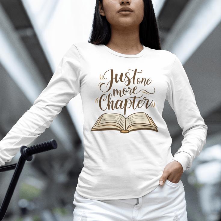Reading Book Lover Club Librarian Just One More Chapter Unisex Long Sleeve T-Shirt Reading Book Lover Club Librarian Just One More Chapter Unisex Long Sleeve T-Shirt