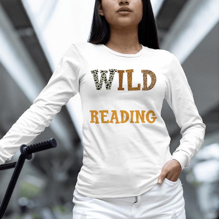 Reading Lover Apparel Wild About Reading Reading Books Unisex Long Sleeve T-Shirt Reading Lover Apparel Wild About Reading Reading Books Unisex Long Sleeve T-Shirt