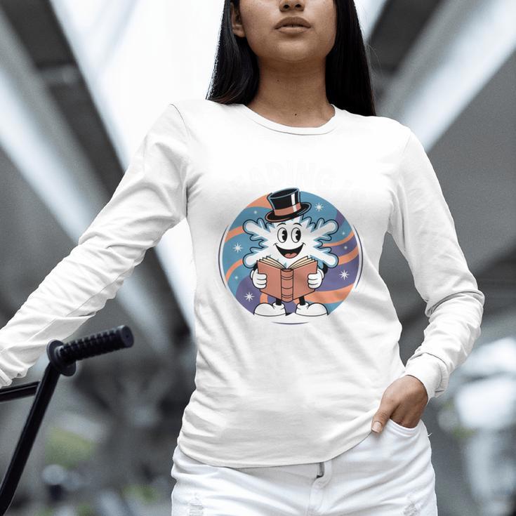 Reading Is Snow Much Fun Snowflake Top Hat Book Fan Winter Unisex Long Sleeve T-Shirt Reading Is Snow Much Fun Snowflake Top Hat Book Fan Winter Unisex Long Sleeve T-Shirt