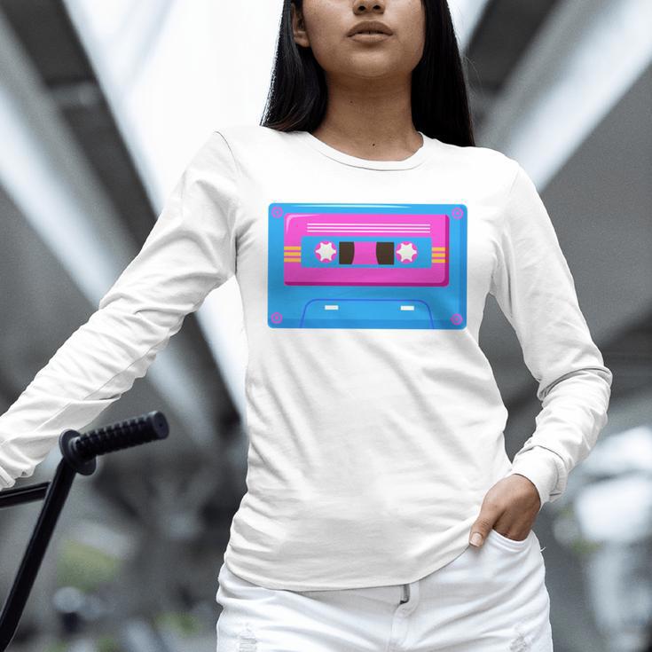 Retro Cassette Tape Tee 90s Nostalgia Aesthetic Unisex Long Sleeve T-Shirt