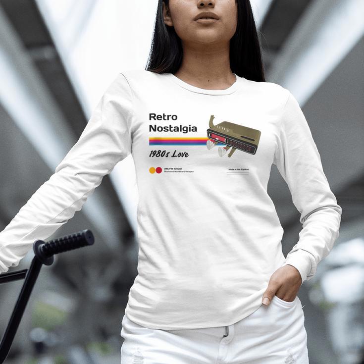 Retro Nostalgia 1980s Love Graphic Unisex Long Sleeve T-Shirt Retro Nostalgia 1980s Love Graphic Unisex Long Sleeve T-Shirt