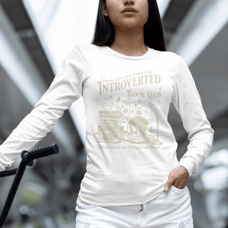 Retro Proud Anti Social Member Of Introverted Book Club Premium Tri-Blend Unisex Long Sleeve T-Shirt