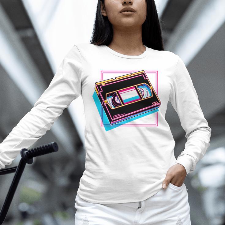 Retro VHS Vaporwave Video Cassette Nostalgia Geek Chic Unisex Long Sleeve T-Shirt Retro VHS Vaporwave Video Cassette Nostalgia Geek Chic Unisex Long Sleeve T-Shirt