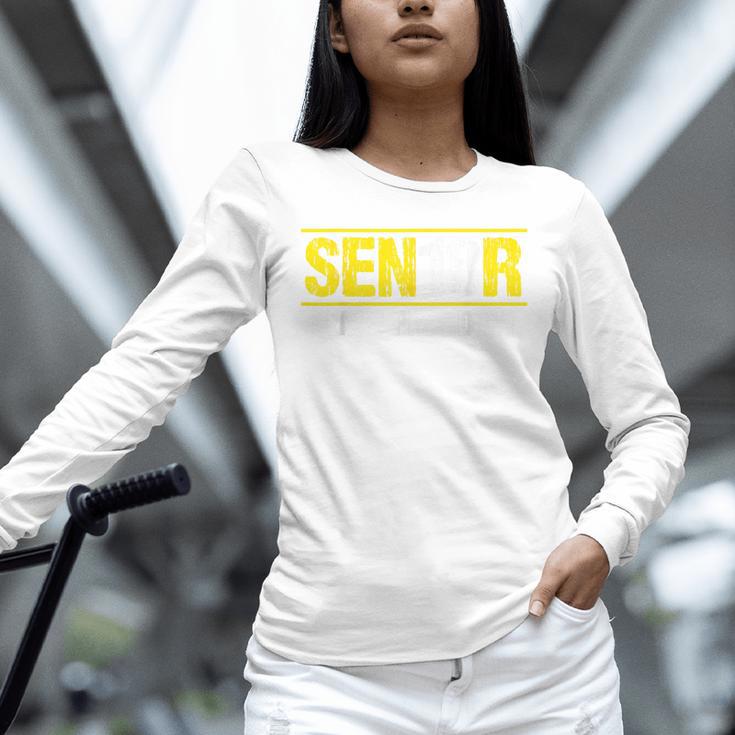 Senior 2018 Class President-School Colors Graduation Unisex Long Sleeve T-Shirt