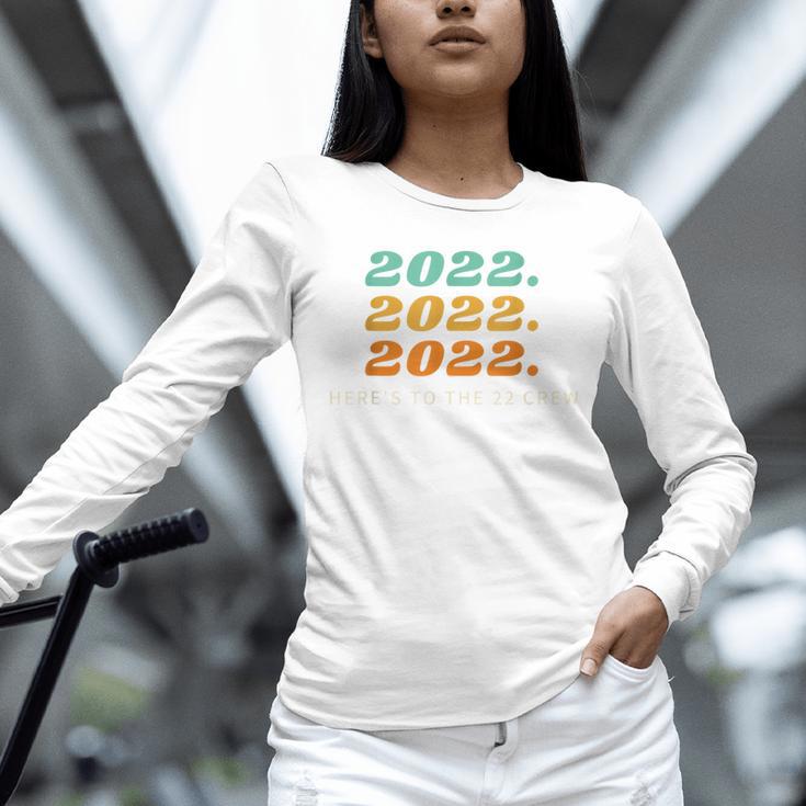 Senior 2022 Shirt Class Of 2022 Retro Graduation Grad Unisex Long Sleeve T-Shirt
