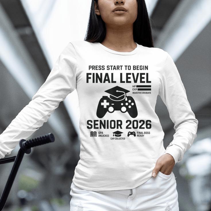 Senior 2026 Final Level Gamer Graduation 2026 Unisex Long Sleeve T-Shirt