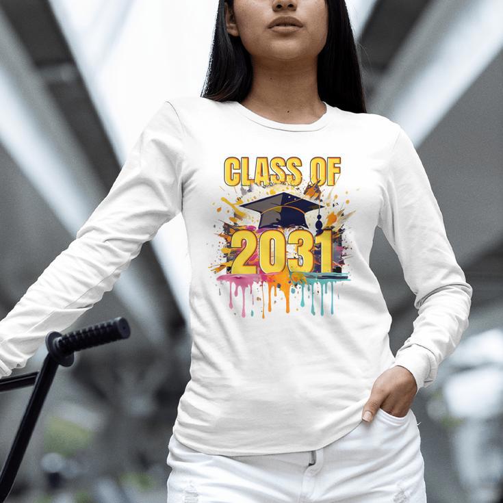 Senior 31 Class Of 2031 Back To School Graduation 2031 Unisex Long Sleeve T-Shirt