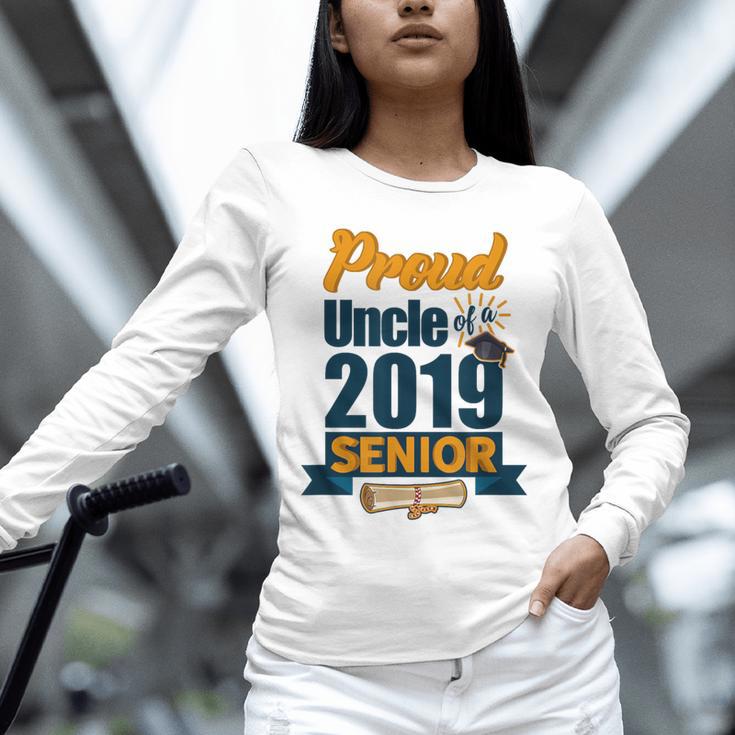 Senior Class Of 2019 Tshirt Graduation School Students Uncle Unisex Long Sleeve T-Shirt