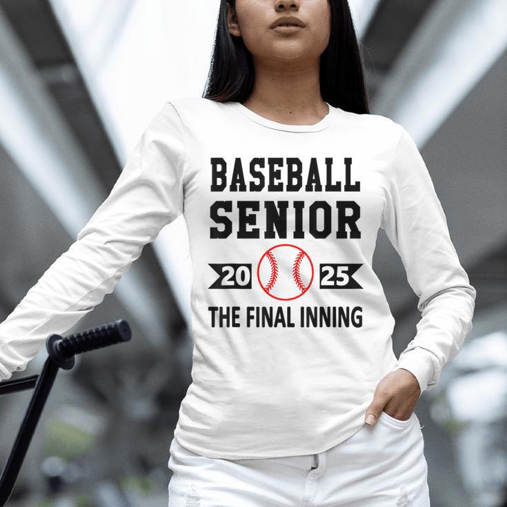 Senior Class Of 2025 Baseball Senior Night Graduation Party Unisex Long Sleeve T-Shirt