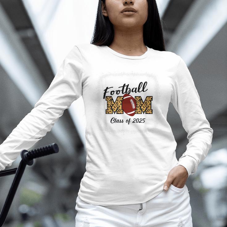 Senior Football Mom Class Of 2025 Graduation Graduate Unisex Long Sleeve T-Shirt