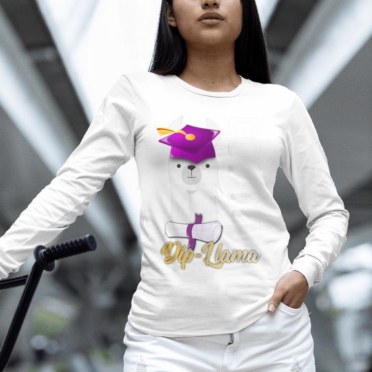 Senior Graduation 2020 Got My Dip-Llama Diploma Llama Pun Unisex Long Sleeve T-Shirt