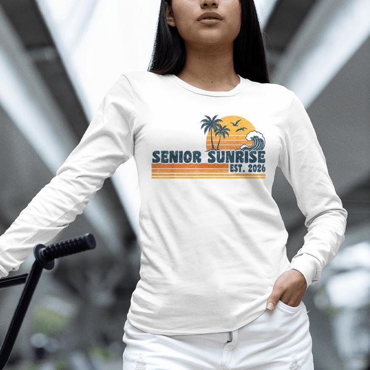 Senior Sunrise 2026 Graduation Cool Retro High School Unisex Long Sleeve T-Shirt