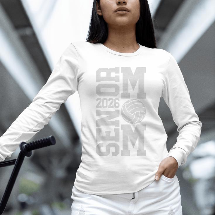Senior Volleyball Mom 2026 Class Graduation Volleyball Premium Tri-Blend Unisex Long Sleeve T-Shirt