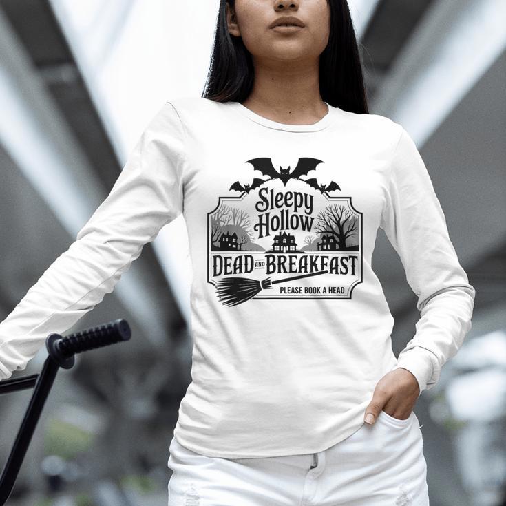 Sleepy Hollow Dead And Breakfast Please Book A Head Unisex Long Sleeve T-Shirt