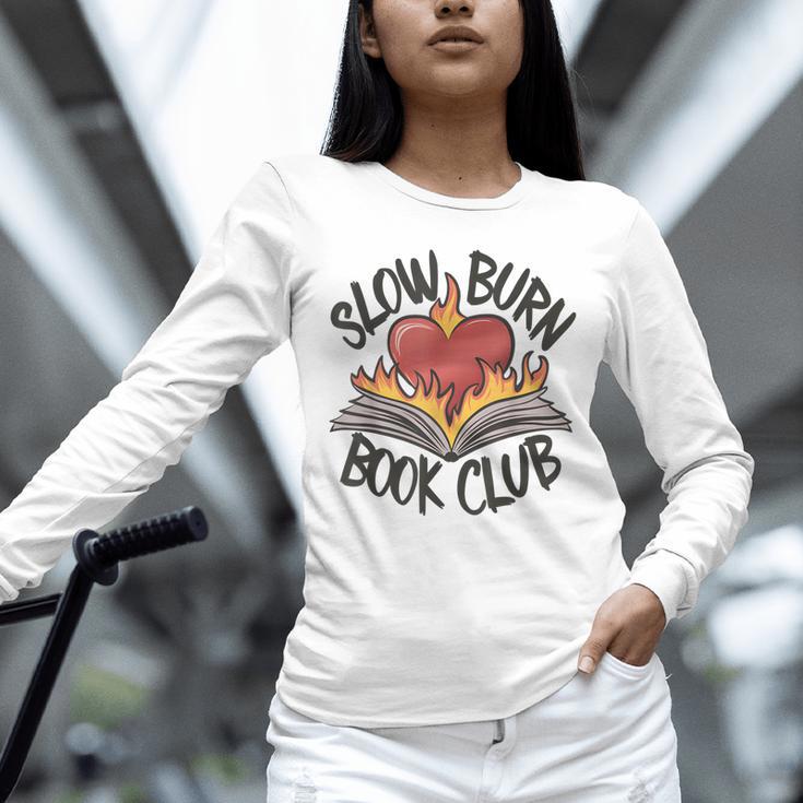 Slow Burn Book Club Romantasy Trope Smut Dark Romance Reader Unisex Long Sleeve T-Shirt Slow Burn Book Club Romantasy Trope Smut Dark Romance Reader Unisex Long Sleeve T-Shirt