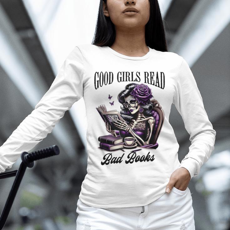 Smut Book Reading Smutty Good That Girls Read Bad Books Unisex Long Sleeve T-Shirt