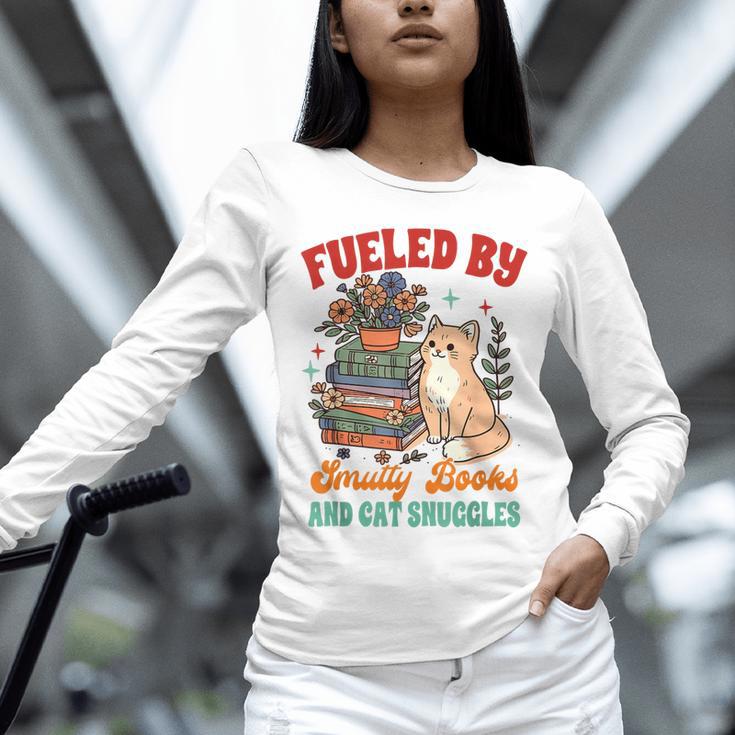 Smut Reader Cat Lover Fueled By Smutty Books & Cat Snuggles For Men Women Unisex Long Sleeve T-Shirt