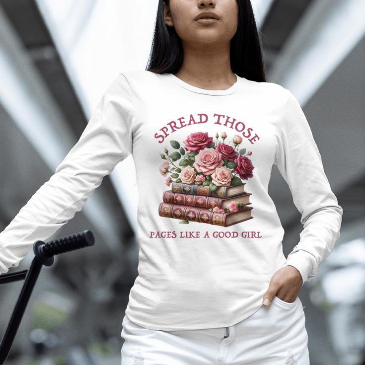 Spicy Books Spread Those Pages Like A Good Girl Dark Romance Unisex Long Sleeve T-Shirt Spicy Books Spread Those Pages Like A Good Girl Dark Romance Unisex Long Sleeve T-Shirt
