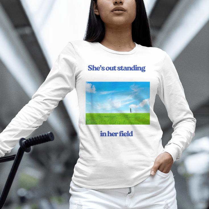 Out Standing In Her Field Graduation Tee Unisex Long Sleeve T-Shirt