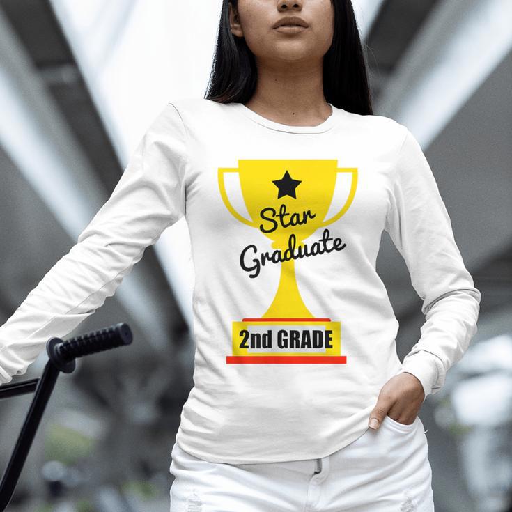 Star Graduate Second Grade Graduation Trophy Cup Unisex Long Sleeve T-Shirt