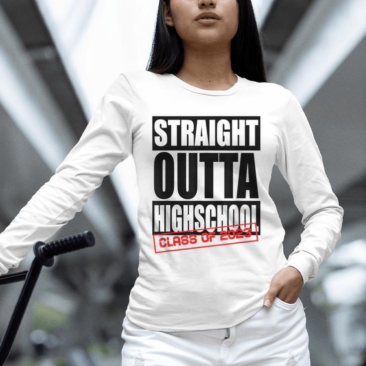 Straight Outta High School Class Of 2023 Graduation Unisex Long Sleeve T-Shirt