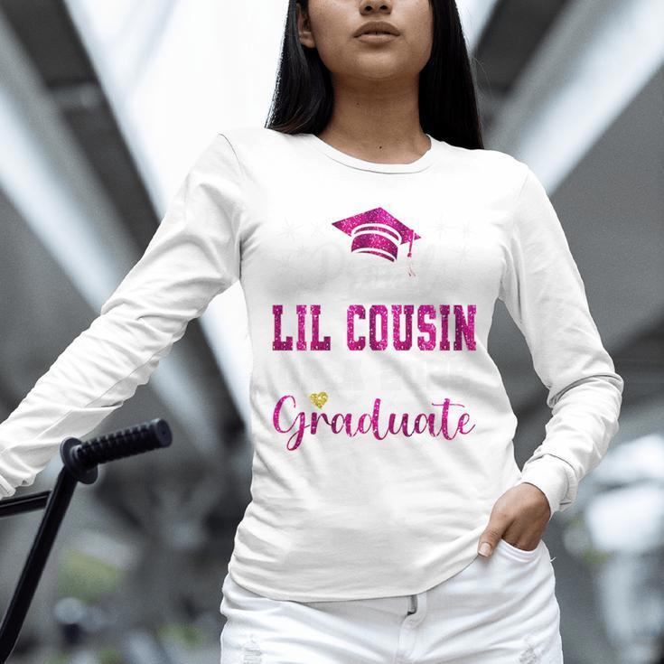 Super Proud Little Cousin Of 2025 Graduate Graduation Family Premium Tri-Blend Unisex Long Sleeve T-Shirt