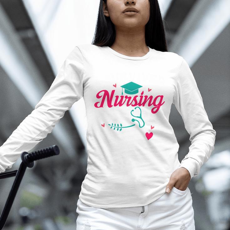 I Survived Nursing School Class Of 2026 Nurse Graduation Unisex Long Sleeve T-Shirt