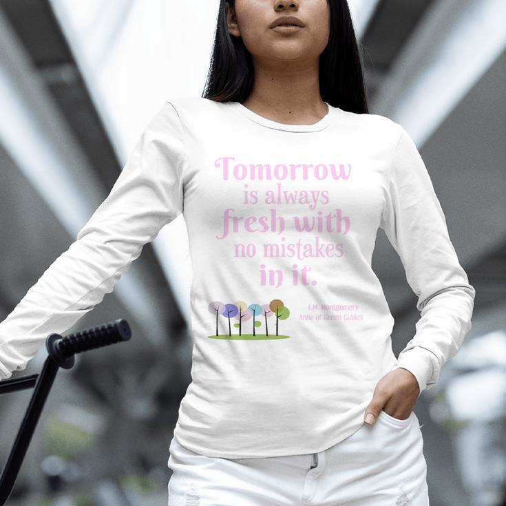 Tomorrow Is Fresh Anne Of Green Gables Book Quote Shirt Premium Tri-Blend Unisex Long Sleeve T-Shirt