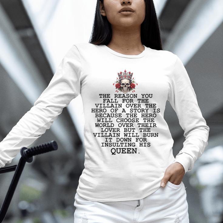 In My Villain Era Dark Romance Smutty Books Lovers Smut Book Unisex Long Sleeve T-Shirt In My Villain Era Dark Romance Smutty Books Lovers Smut Book Unisex Long Sleeve T-Shirt