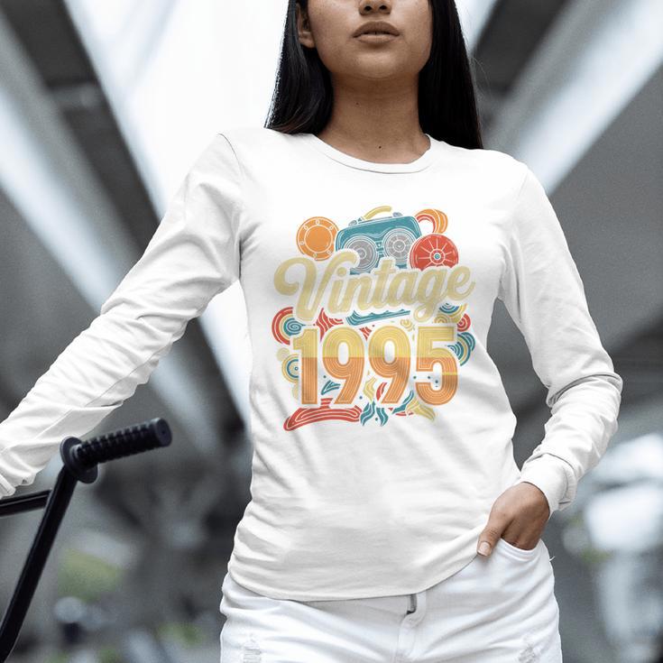 Vintage 1995 Retro Classic 90s Nostalgia Throwback Vibe Premium Tri-Blend Unisex Long Sleeve T-Shirt