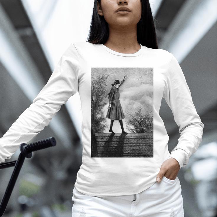 Vintage Anne Of Green Gables -Roof Scene From Book Premium Tri-Blend T-Shirt Unisex Long Sleeve T-Shirt