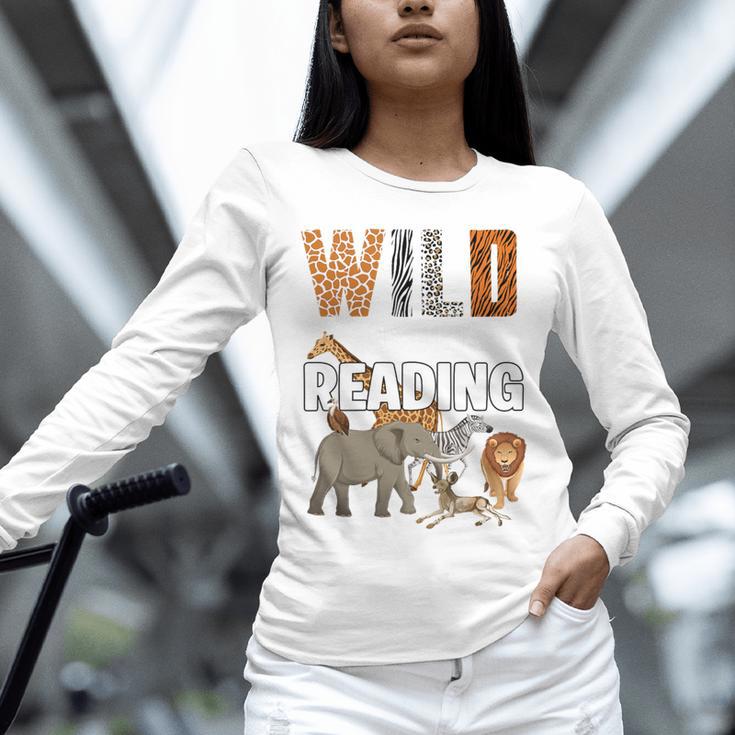 Wild About Reading Book Reader Book Nerd Book Reading Lover Premium Tri-Blend Unisex Long Sleeve T-Shirt