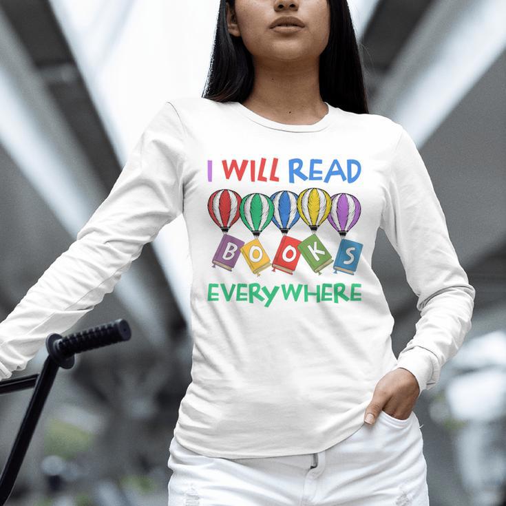I Will Read Books Everywhere Across America Child Readers Unisex Long Sleeve T-Shirt