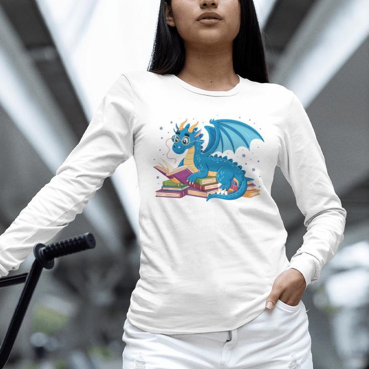 In A World Full Of Bookworms Be A Book Dragon Unisex Long Sleeve T-Shirt In A World Full Of Bookworms Be A Book Dragon Unisex Long Sleeve T-Shirt