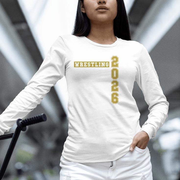 Wrestling Senior Night Wrestling Senior 2026 Graduation 43 Unisex Long Sleeve T-Shirt