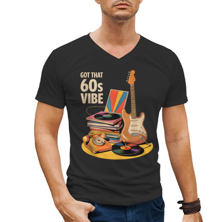 1960s 60s Reunion Nostalgia Memories Music School Grew Up Men's V-Neck T-Shirt