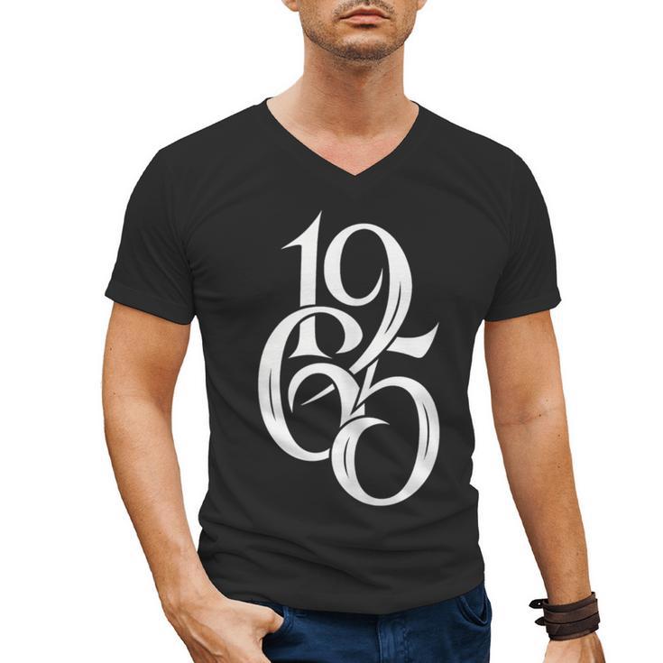1965 Vintage Retro Birthday Year Nostalgia Men's V-Neck T-Shirt