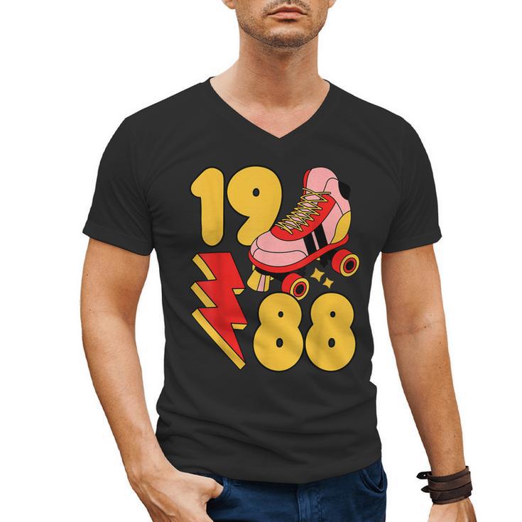 1988 Retro Roller Skate Vintage 80s Nostalgia Collector Men's V-Neck T-Shirt