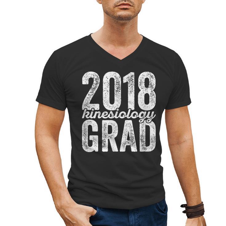 2018 Kinesiology Graduation Exercise Graduate Degree Men's V-Neck T-Shirt