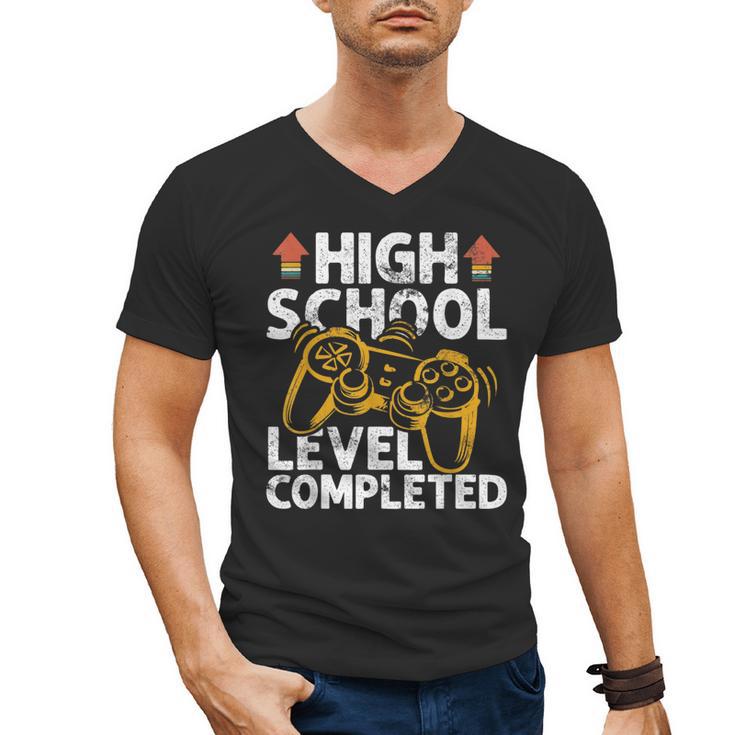 2019 High School Graduation Gamer Graduation Men's V-Neck T-Shirt