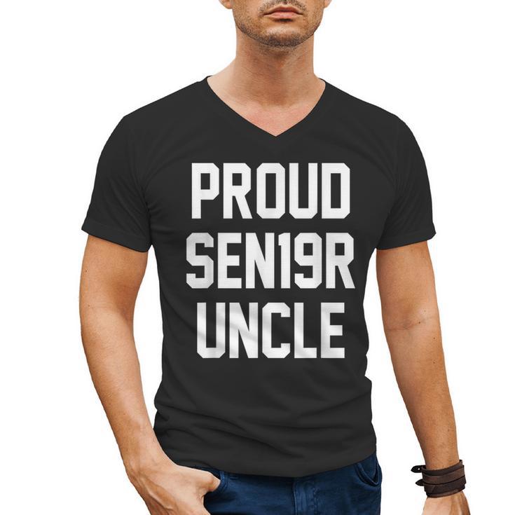 2019 Senior Uncle SEN19R Class Graduation Party T Shirt Men's V-Neck T-Shirt