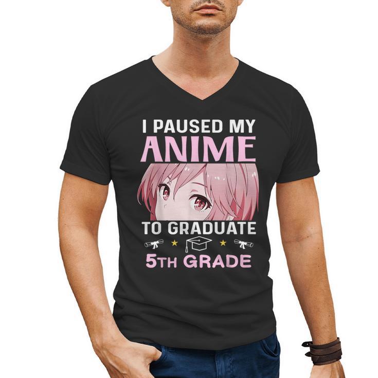 5th Grade Graduation Anime 2025 Graduate Elementary Girls Men's V-Neck T-Shirt