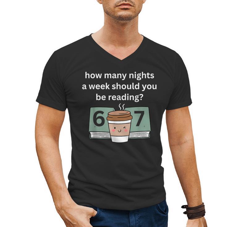67 Meme English Teacher Reading Book Lover Humor Men's V-Neck T-Shirt