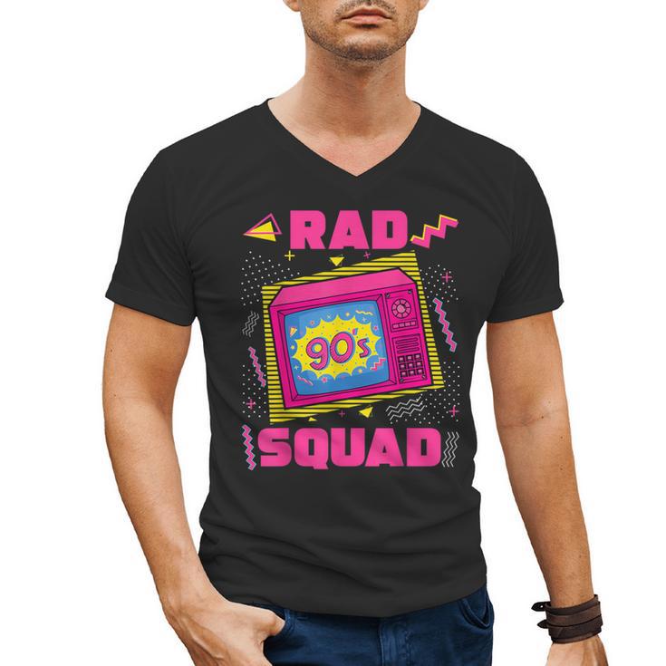 90s Rad Squad Retro Television 90s Aesthetic Nostalgia Men's V-Neck T-Shirt