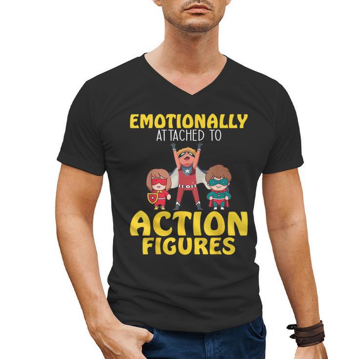 Action Figure Collector Comic Books Men's V-Neck T-Shirt